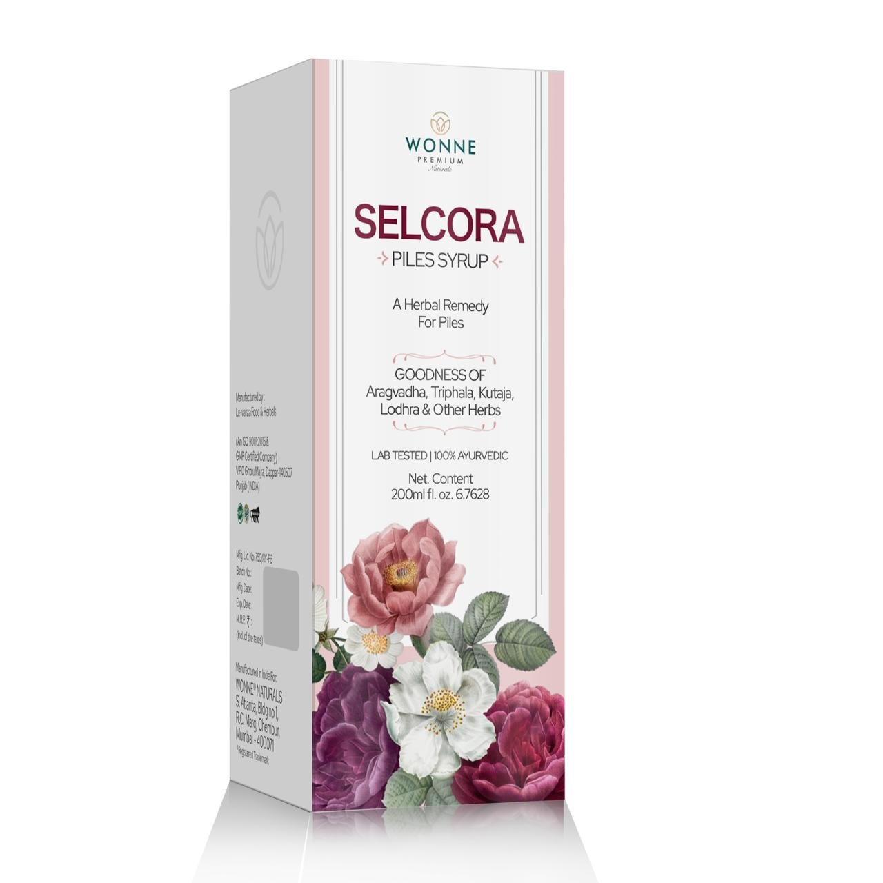 SELCORA Piles Syrup – Ayurvedic Piles Support