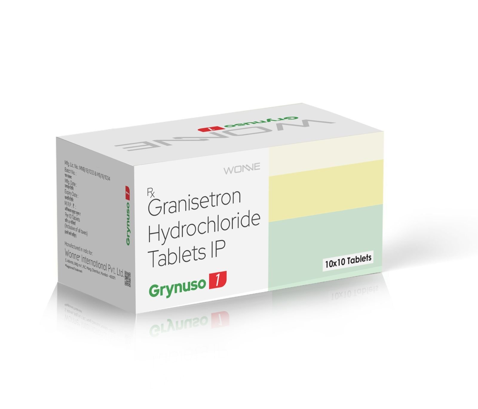Granisetron Hydrochloride Tablets IP 1 mg – GRYNUSO 1